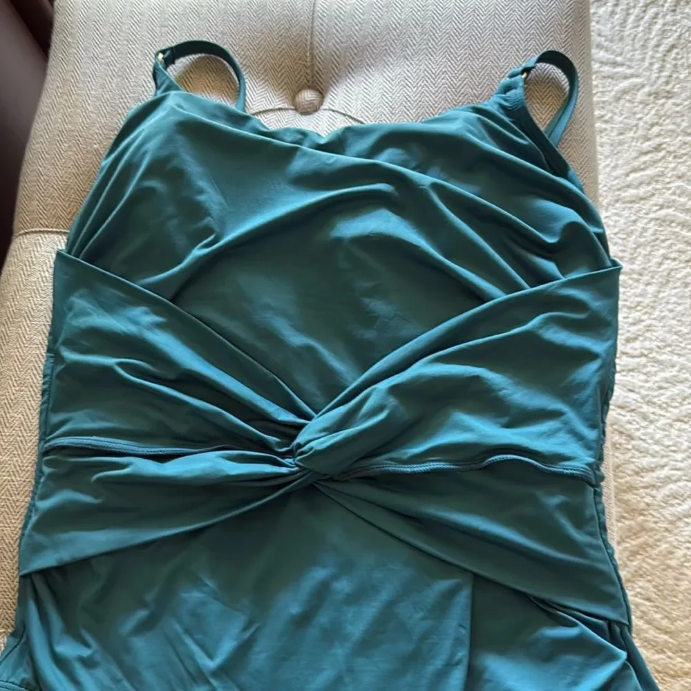 Jantzen Teal One Piece Swimsuit size 10